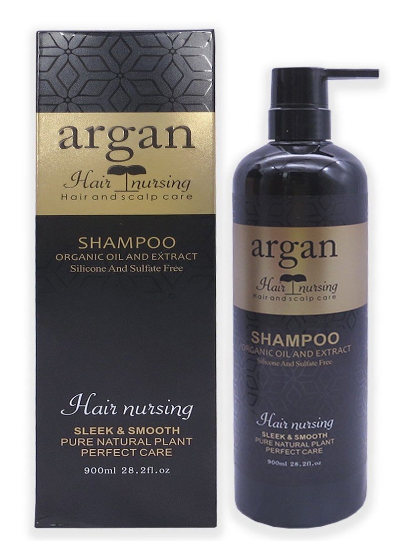 Keratine queen Argan Hair Nursing Hair And scalp care Shampoo 900 ml