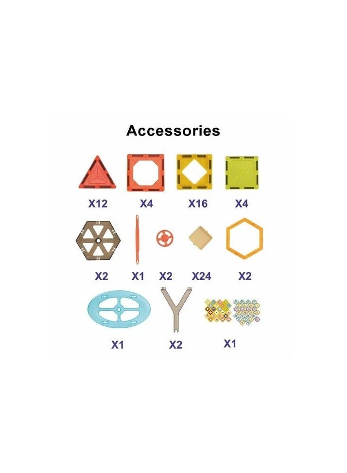 70-Piece Magnetic Building Blocks Tiles Set | Creative STEM Learning Toy for Kids | Safe, Educational, and Fun | Ideal for Boys and Girls 3+ Years  - Image 2