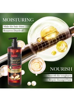 SADOER SADOER Shea Butter Argan Oil Shampoo Smooth Nourishing Cleansing Shampoo 52ml  - Image 2