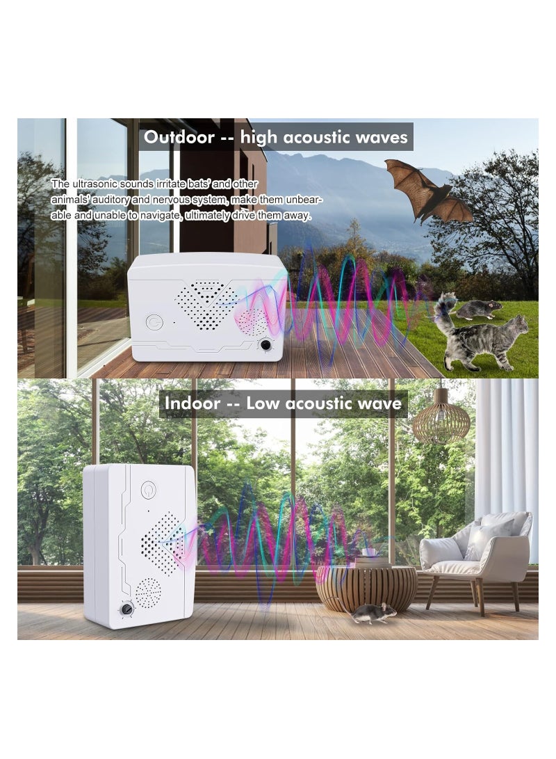 KASTWAVE Ultrasonic Pest Repeller, Ultrasonic Bat Mouse Reject Repelling System, Outdoor/Indoor Electronic Pest Repellent, Keep Bat and Pest Flee Away, Get Rid of Rat Bat Mouse Squirrel Bug  - Image 3