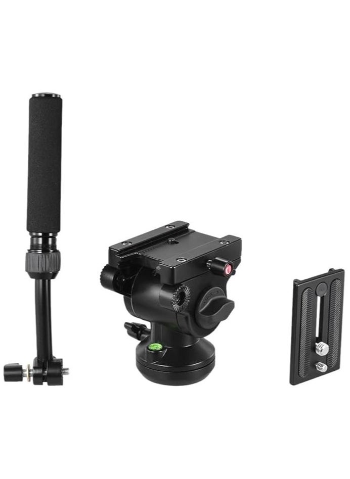 PROMAGE Click to see full view DS003H Tripod Head for 3-Axis 360 DSLR Cameras – Professional Photography Equipment Achieve smooth and precise adjustments directions, allowing for complete creative control over your shots  - Image 5