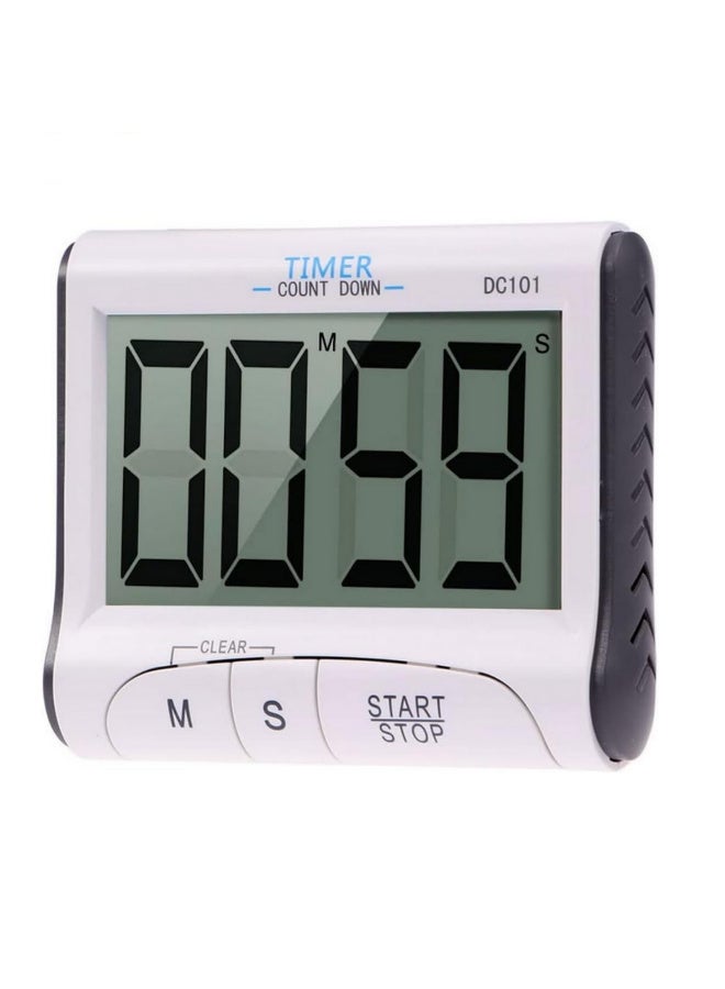 1PCS Portable Digital Countdown Timer Clock Large LCD Screen Alarm for Kitchen Cook Kitchen Timer Stopwatch (Not Included Battery) - Image 1