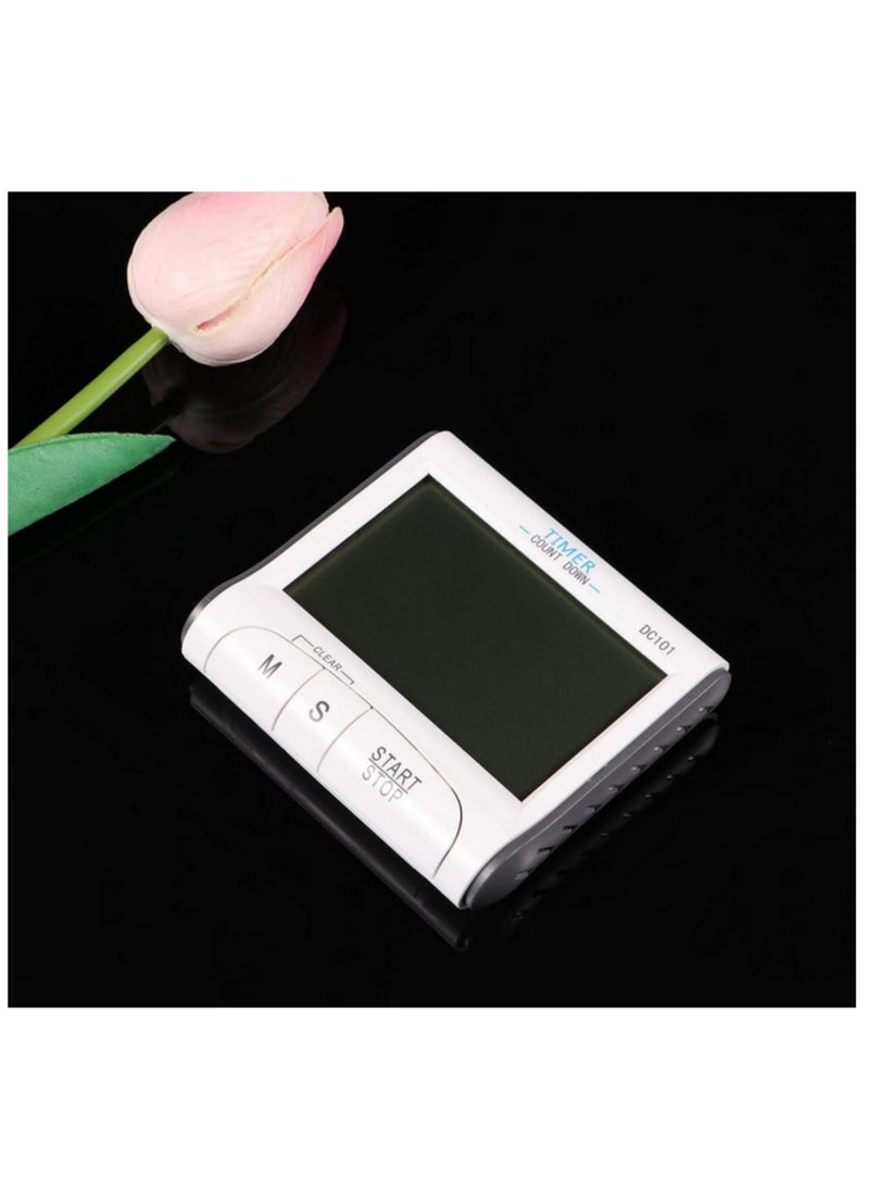 1PCS Portable Digital Countdown Timer Clock Large LCD Screen Alarm for Kitchen Cook Kitchen Timer Stopwatch (Not Included Battery) - Image 4