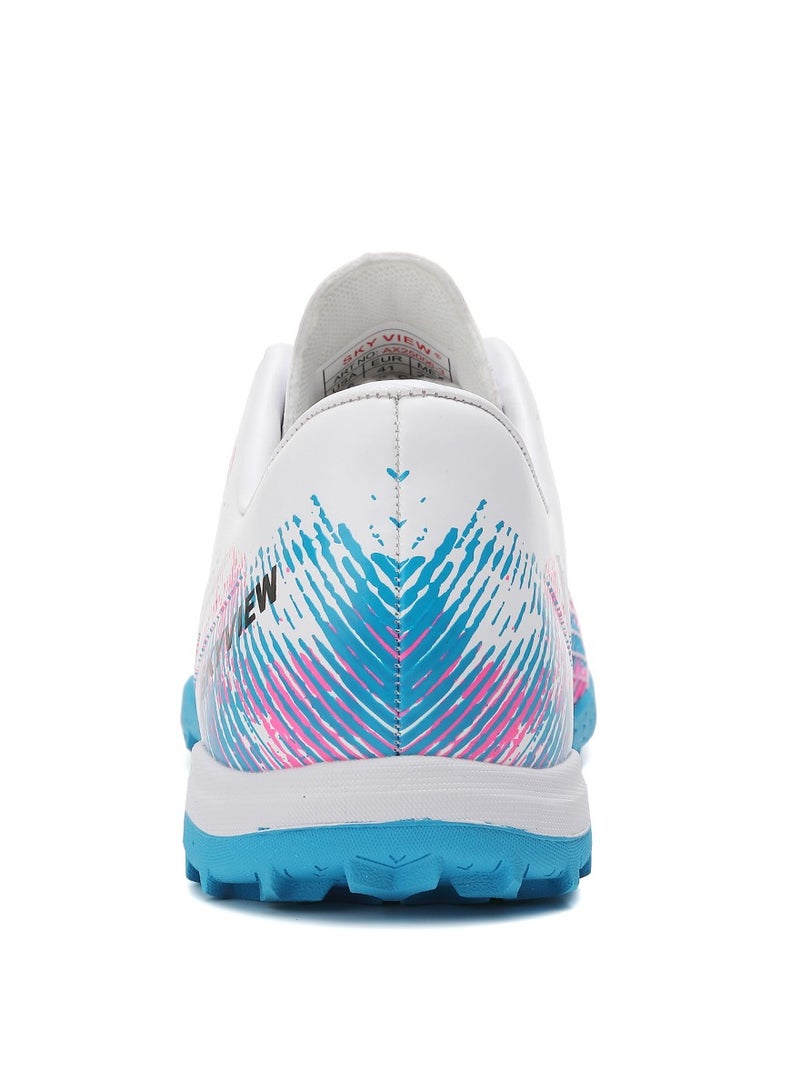 Sky View Boys And Girls Soccer Cleats Lace Up Turf Soccer Shoes For Kids Indoor Outdoor Children Unisex Football Boots IC or IN Flat Wide Training Sneaker  - Image 4