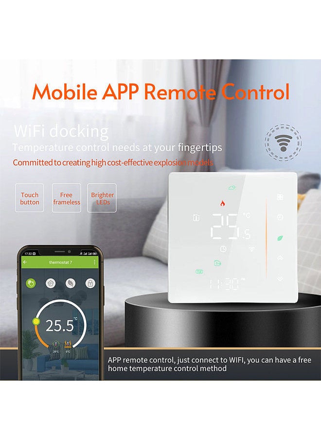 Aoresac WiFi Smart Thermostat Temperature Controller Weekly Programmable Supports Touch Control/ Mobile APP/ Voice Control Compatible with Alexa/ Home  - Image 2