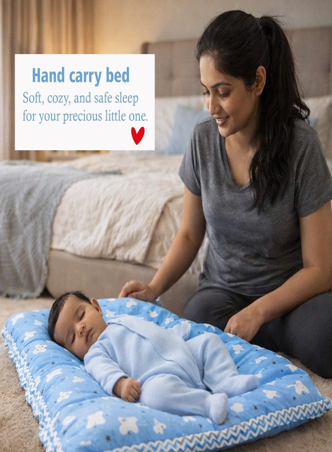 Infantbond by fareto All Season use Baby Essentials Combo | Baby Products | Baby Gift Set | Baby Combo Set for New Born (0-6months)(Pack of 41)(Blue Cloud) - Image 2