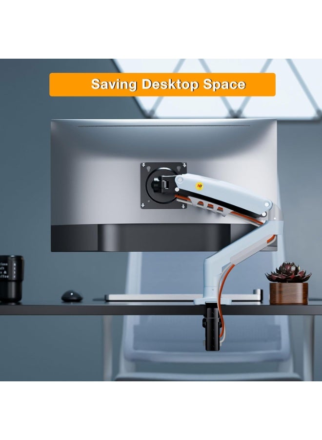 NB NORTH BAYOU F80-XV Single Monitor Arm for 17-30 Inch Screens – Adjustable Tilt, Swivel & Rotate with 9 kg Load Capacity, VESA 75 & 100 mm - Image 3