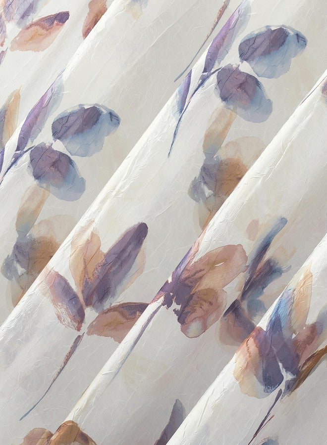 No. 918 Ellie Floral Print Sheer Rod Pocket Curtain Panel, Multi Color, 51" W x 84" L (1 Panel) - Image 3