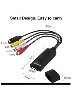 Generic Video Capture Card USB 2.0 Audio Device Old VHS Mini DV Hi8 DVD VCR To Digital Converter for Mac PC Support Windows 2000/10/8/7/Vista/XP/Android  - Image 3