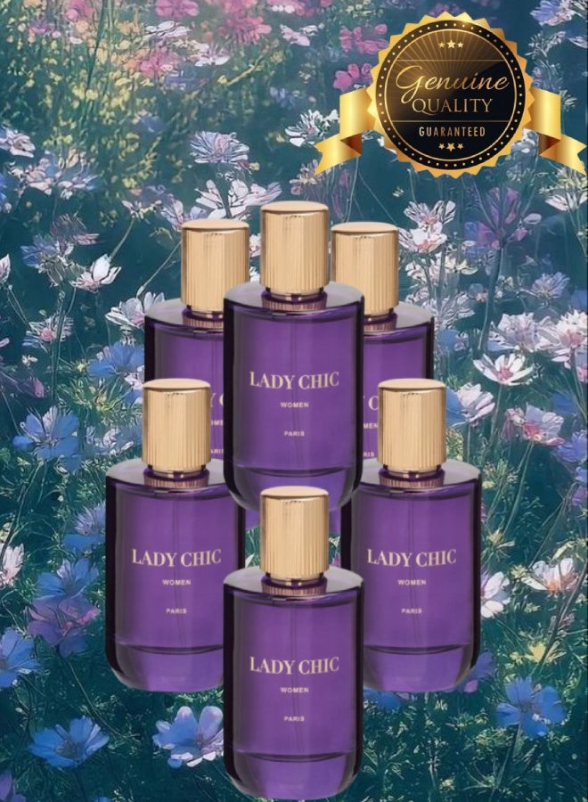 جيبارليس 6 قطع عطر ليدي شيك 100مل - Image 1