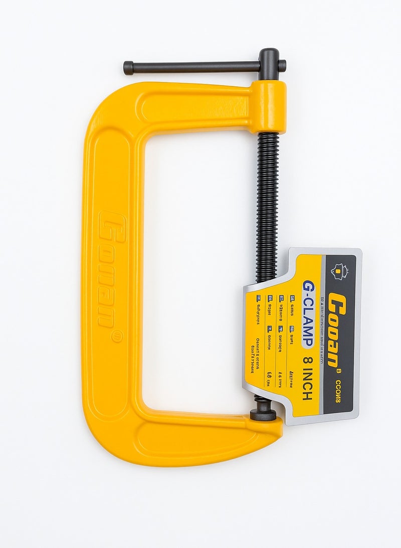 Conan 8-Inch Heavy-Duty G Clamp – Industrial Grade Steel – Model COGC0808 - Image 1