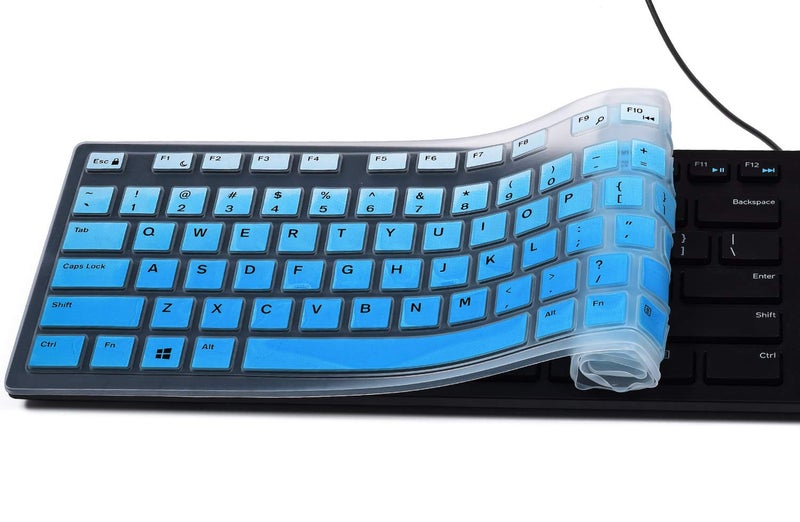 iKammo Keyboard Cover Skins Compatible with Dell KM636 KB216 Wireless Keyboard & Dell Optiplex 5250 3050 3240 5460 7450 7050 & Dell Inspiron AIO 3475/3670/3477 All-in one Desktop - Image 3