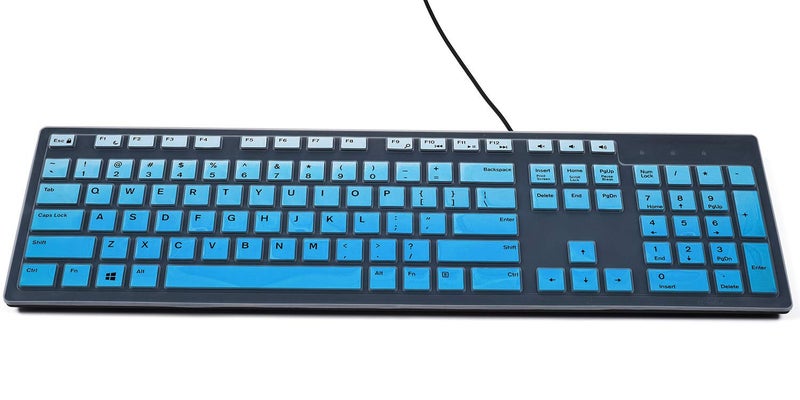 iKammo Keyboard Cover Skins Compatible with Dell KM636 KB216 Wireless Keyboard & Dell Optiplex 5250 3050 3240 5460 7450 7050 & Dell Inspiron AIO 3475/3670/3477 All-in one Desktop - Image 2
