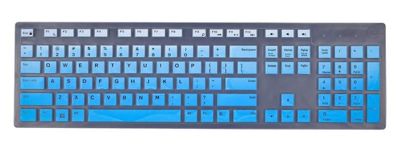 iKammo Keyboard Cover Skins Compatible with Dell KM636 KB216 Wireless Keyboard & Dell Optiplex 5250 3050 3240 5460 7450 7050 & Dell Inspiron AIO 3475/3670/3477 All-in one Desktop - Image 1