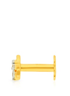 Malabar Gold and Diamonds دبوس أنف مرصع بماس أصفر نقي 18 قيراطًا 750 درجة MNGNNP0302YVVSVS-GH للنساء  - Image 3