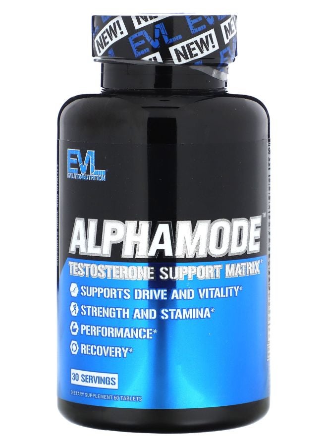 EVLUTION NUTRITION مصفوفة دعم التستوستيرون ألفا مود 60 قرص