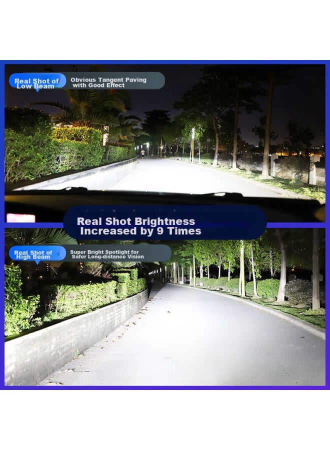 Sast Car Led Headlight Bulb Modification, Laser Car Lights, Ultra-bright High Beam And Low Beam, H11 [2-pack]
