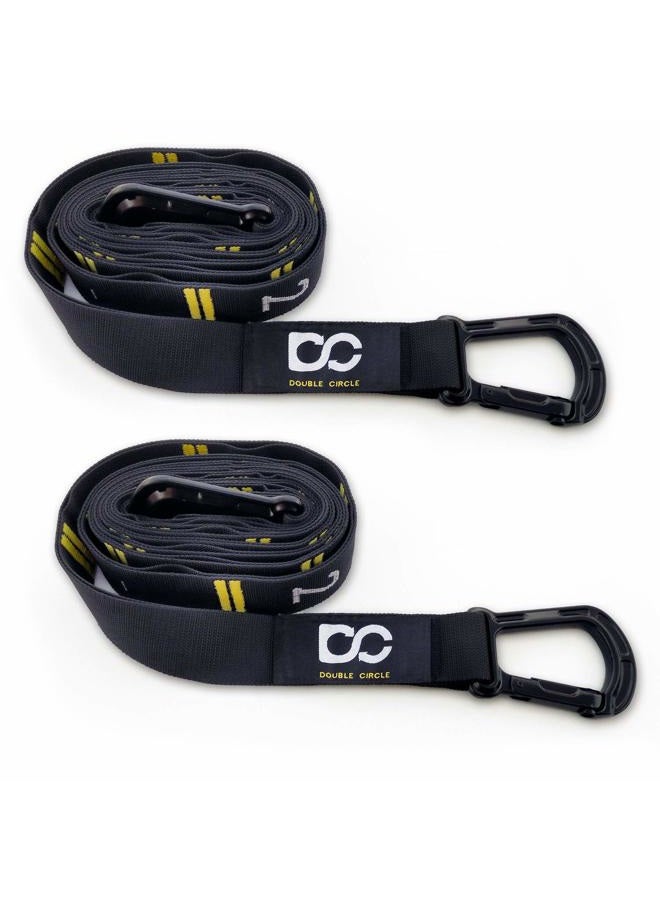 DOUBLE CIRCLE Replacement Straps for Gymnastic Rings and Ebook - Gymnastics Equipment for Gym, Crossfit, and Bodyweight Training, Premium, Heavy Duty Numbered Straps Fast Use - Image 1