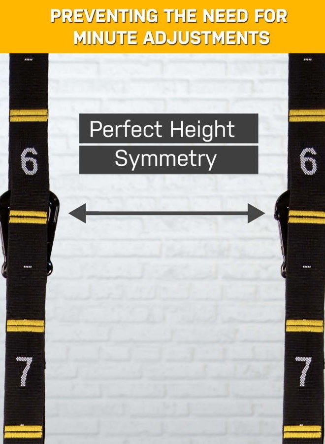 DOUBLE CIRCLE Replacement Straps for Gymnastic Rings and Ebook - Gymnastics Equipment for Gym, Crossfit, and Bodyweight Training, Premium, Heavy Duty Numbered Straps Fast Use - Image 5