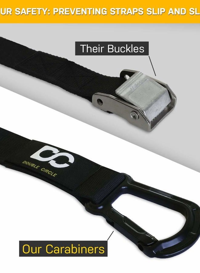 DOUBLE CIRCLE Replacement Straps for Gymnastic Rings and Ebook - Gymnastics Equipment for Gym, Crossfit, and Bodyweight Training, Premium, Heavy Duty Numbered Straps Fast Use - Image 4