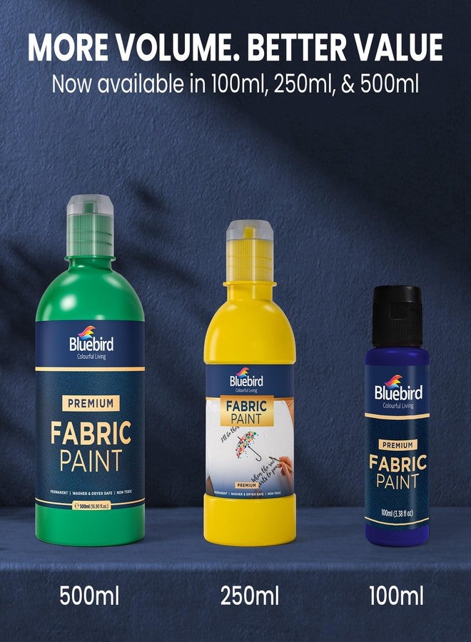 Bluebird Fabric Paint, Midnight Blue, 16.9 Fl Oz, Permanent Fabric Paints for Clothes, Furniture Upholstery - Image 3
