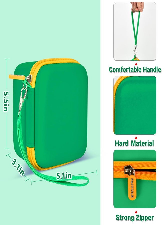 PAIYULE Kid Camera Case Compatible with Instant Camera for Kids Digital Video Cameras Storage Holder Bag for Girls Toddler Camera And Print Paper(Box Only), Grass Green, Fashion - Image 3