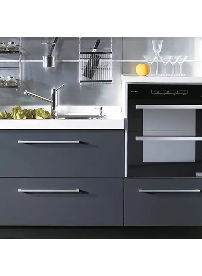 Matte Black Aluminum Cabinet Handle 8 Pcs With Screws Rustproof Drawer Pull - Image 5