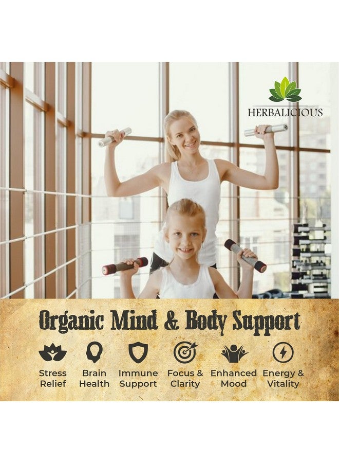 HERBALICIOUS مكمل الفطر السائل من هيرباليسيوس - مستخلص الفطر الفاخر لدعم الذاكرة والتركيز والوضوح والأعصاب - مكمل خالي من الجلوتين وغير معدل وراثيًا 4 أونصة سائلة - Image 3