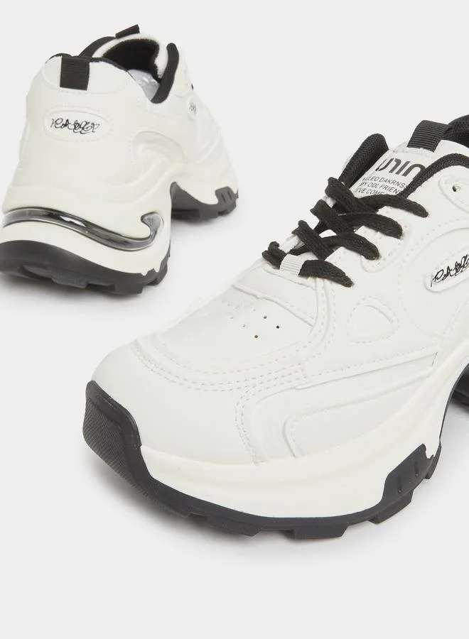 Styli Styli Chunky Sole Lace Up Sneakers
