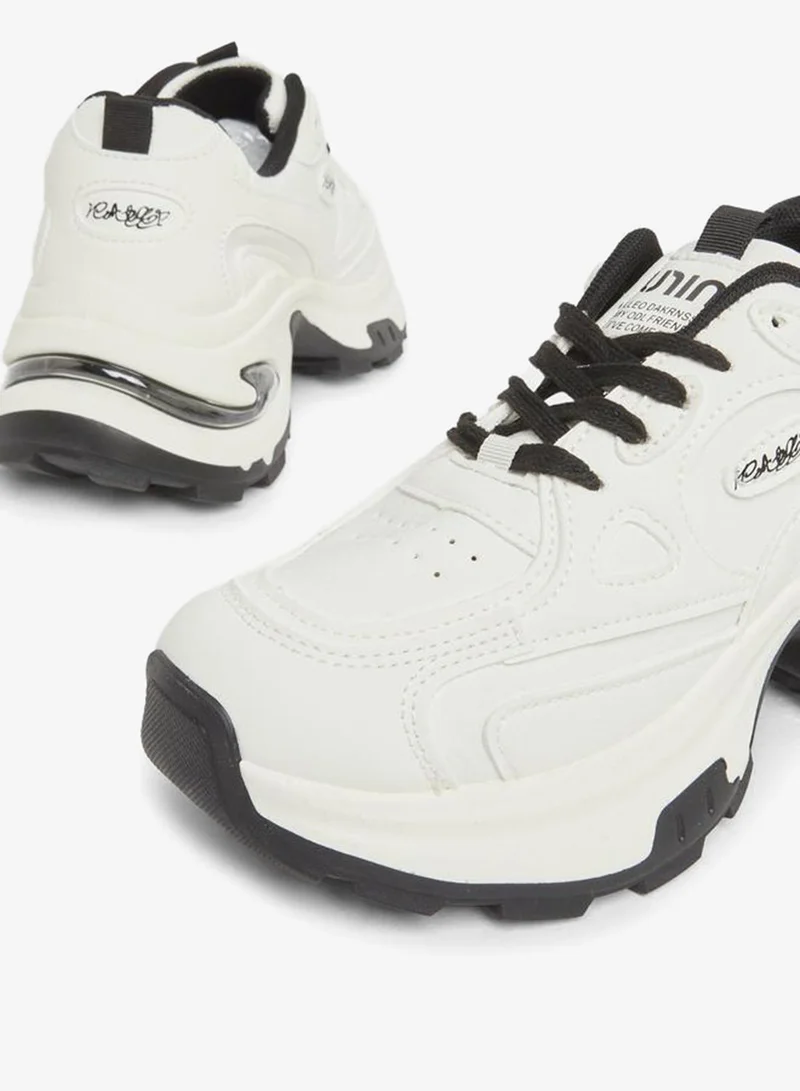Styli Active Chunky Sole Lace Up Sneakers