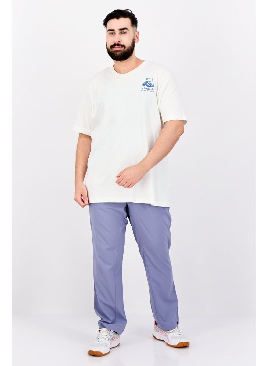 Adidas - Men Regular Fit Brand Logo Training Sweatpants, Sage Blue - Image 1