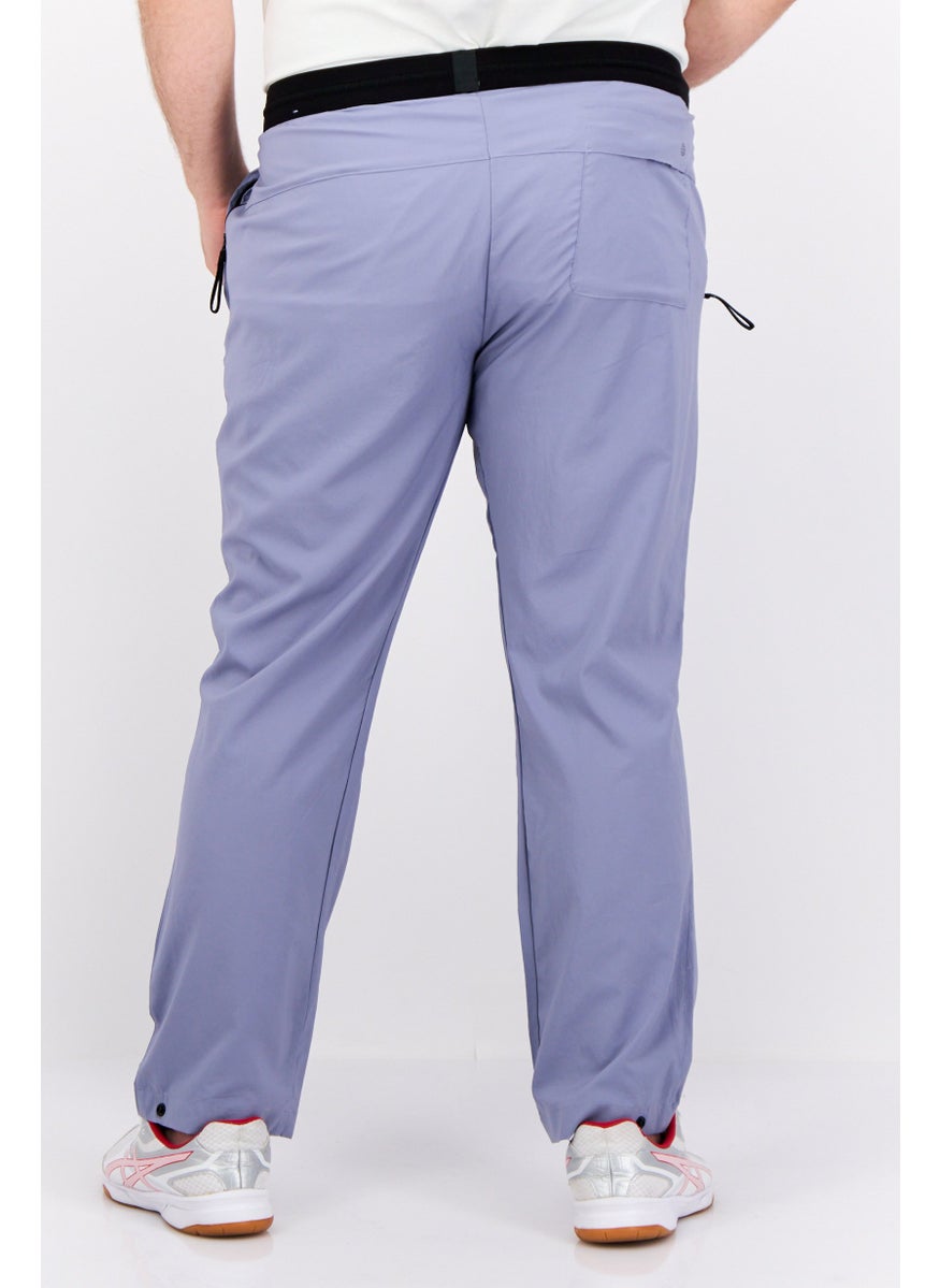 Adidas - Men Regular Fit Brand Logo Training Sweatpants, Sage Blue - Image 1