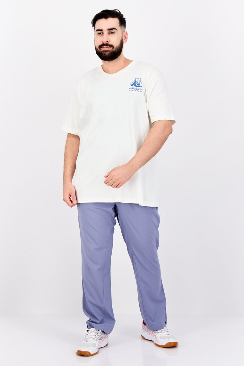 Adidas Men Regular Fit Brand Logo Training Sweatpants, Sage Blue  - Image 4