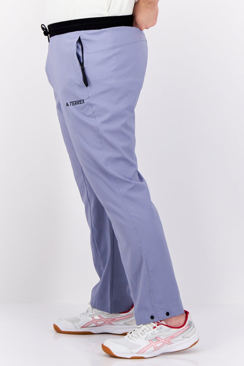 Adidas Men Regular Fit Brand Logo Training Sweatpants, Sage Blue  - Image 2