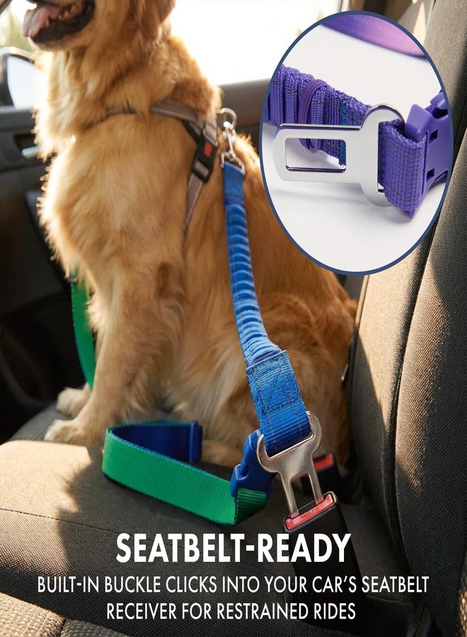 Spark Paws طوق كلاب سبارك باوز بدون استخدام اليدين - طوق مطاطي ماص للصدمات للخصر للجري، مشبك حزام أمان السيارة ومجموعة أكياس فضلات الكلاب، طوق تكتيكي شديد التحمل للسلالات المتوسطة والكبيرة والكبيرة جدًا - مخروط الثلج - Image 4