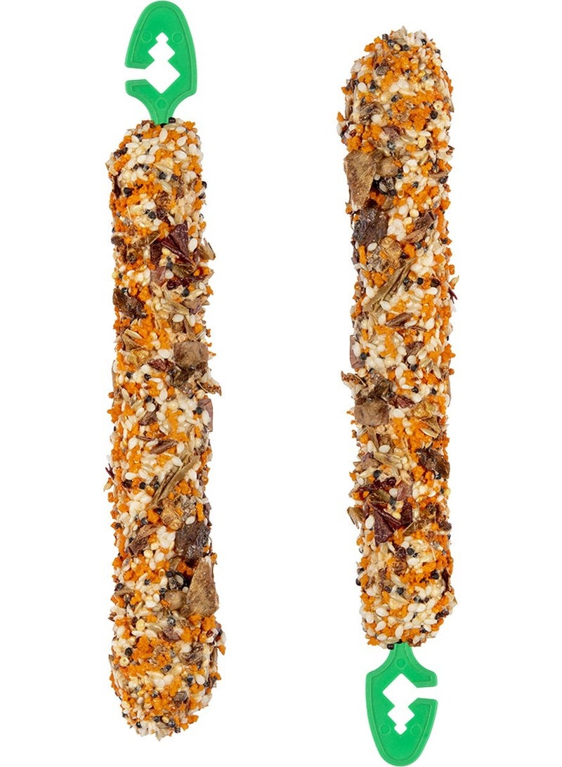 Witte Molen Seed Sticks for Small Birds With Apple & Sesame Flavor- 2 Sticks 60g - Image 2