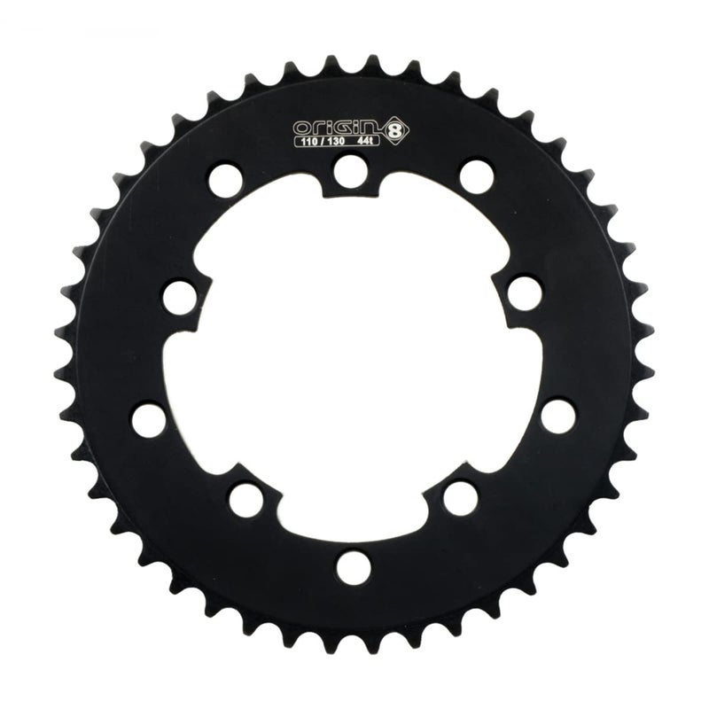 Origin8 BMX/Singlespeed/Fixie Chainring, 44t, 110/130 BCD, 1/8, Black