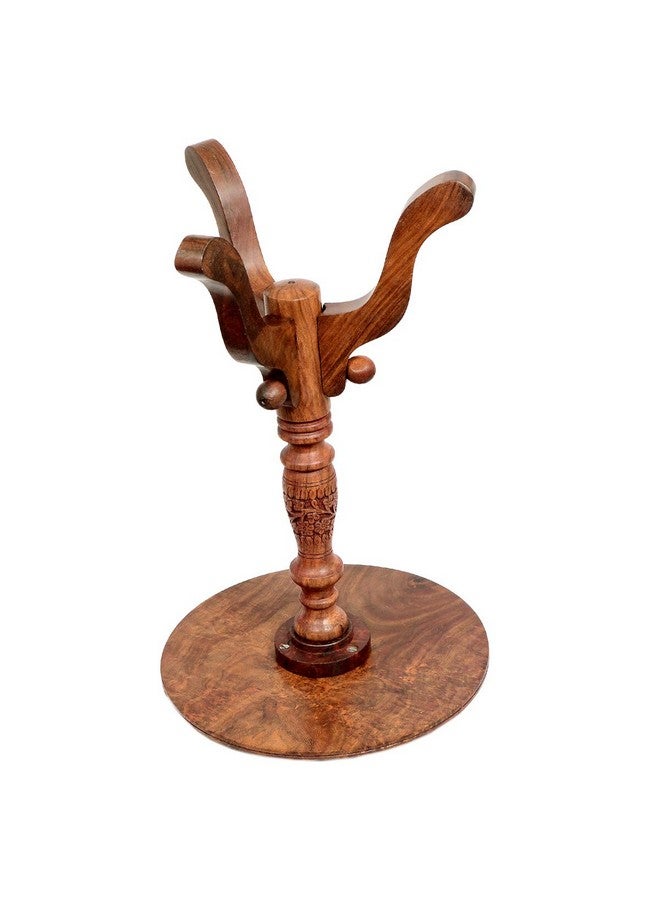 Classical Youth Sheesham Wood Brown Round Multipurpose Corner Wooden Table - Image 3
