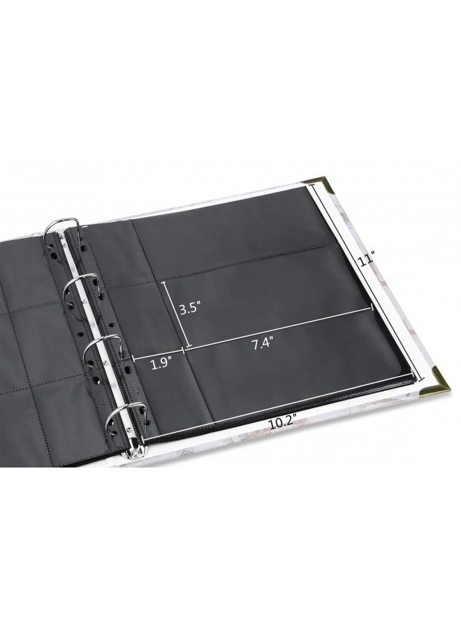 MUDOR 120 Pockets Banknote World Currency Collecting Album, Classic Binder Paper Money Collection Storage Book Album Supplies Holder for Bill Note Stamp Collector Display - Image 4