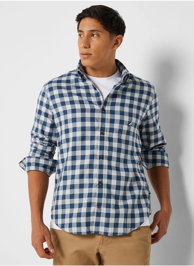 NAUTICA Casual Regular Fit Wrinkle Resistant Shirt