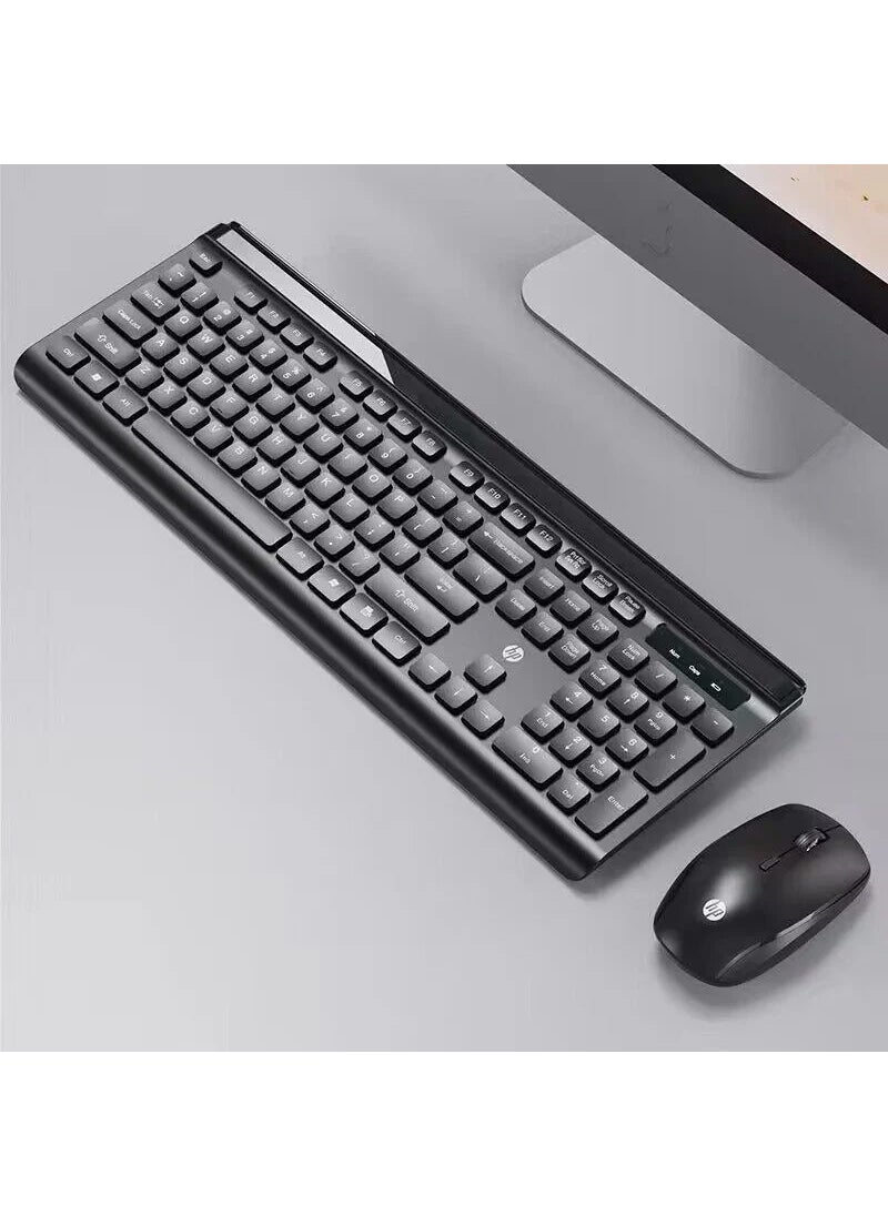 HP - CS500 Wireless Keyboard Mouse 2.4g Wireless Easy to Install Plug and Play Stylish Zafir Modern Design Turkish Q Keyboard - Black Color - Image 1
