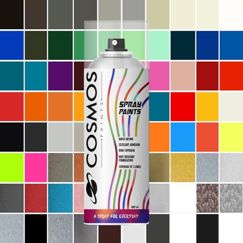 Cosmos Paints 4 Matt Black, Matte Colours Spray Paint, Matte Finish (200 Ml) | Quick Dry & No-Drip Wide Spray Cap System For Cars, Bikes & Metal, Wood, Plastic, Diy, Home Décor, Art & Craft - Image 4