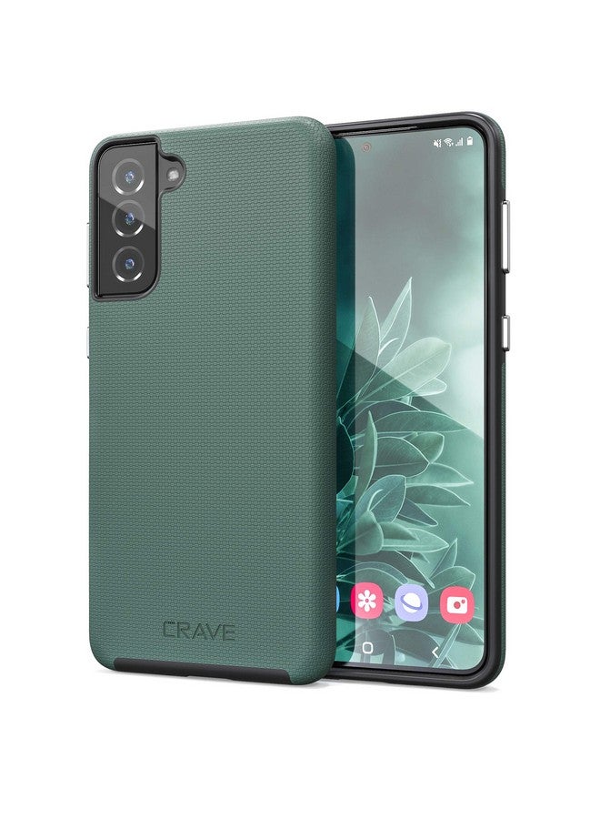 Crave Dual Guard for Galaxy S21+ Case, Shockproof Protection Dual Layer Case for Samsung Galaxy S21 Plus, S21+ 5G (6.7 inch) - Forest Green - Image 1