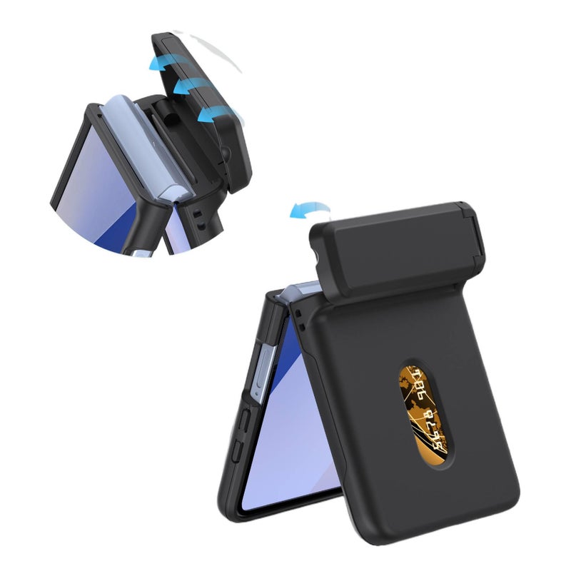 Protective Case | Shockproof Cover for Samsung Galaxy Z Flip 6 | Purple PC | Card Holder - Image 4