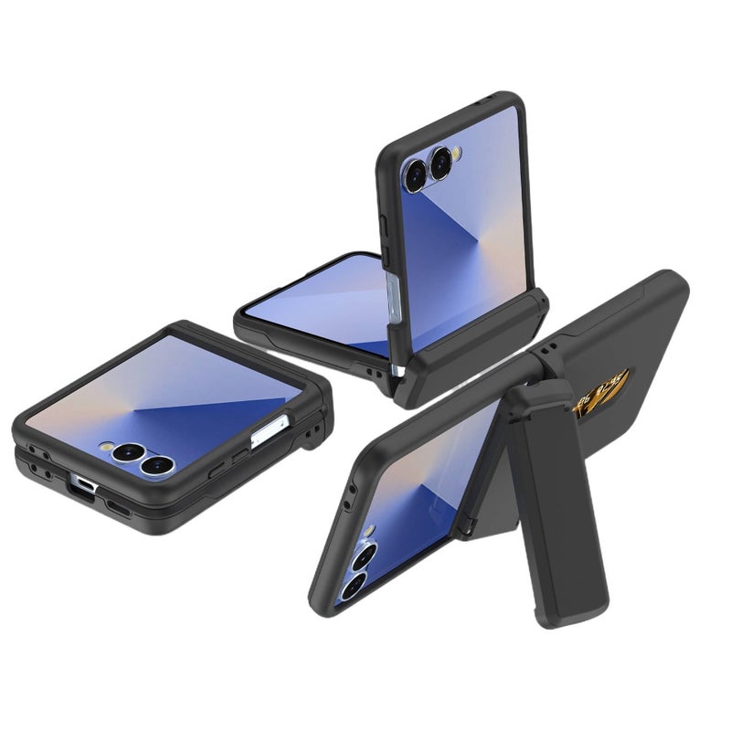Protective Case | Shockproof Cover for Samsung Galaxy Z Flip 6 | Purple PC | Card Holder - Image 5