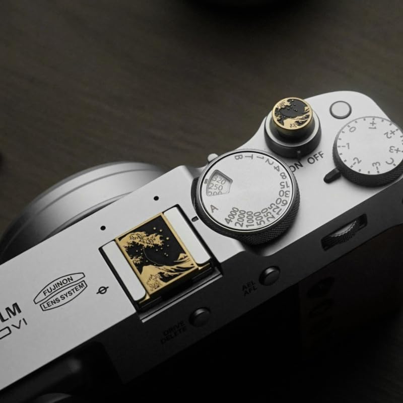 DBZZ Camera hot Shoe Cover and Shutter Buttons Soft Shutter Release Button - Compatible with Fuji xt5 xt50 xt30 xt200 xt100 xpro2 xpro3 (fsh bass Set) - Image 1
