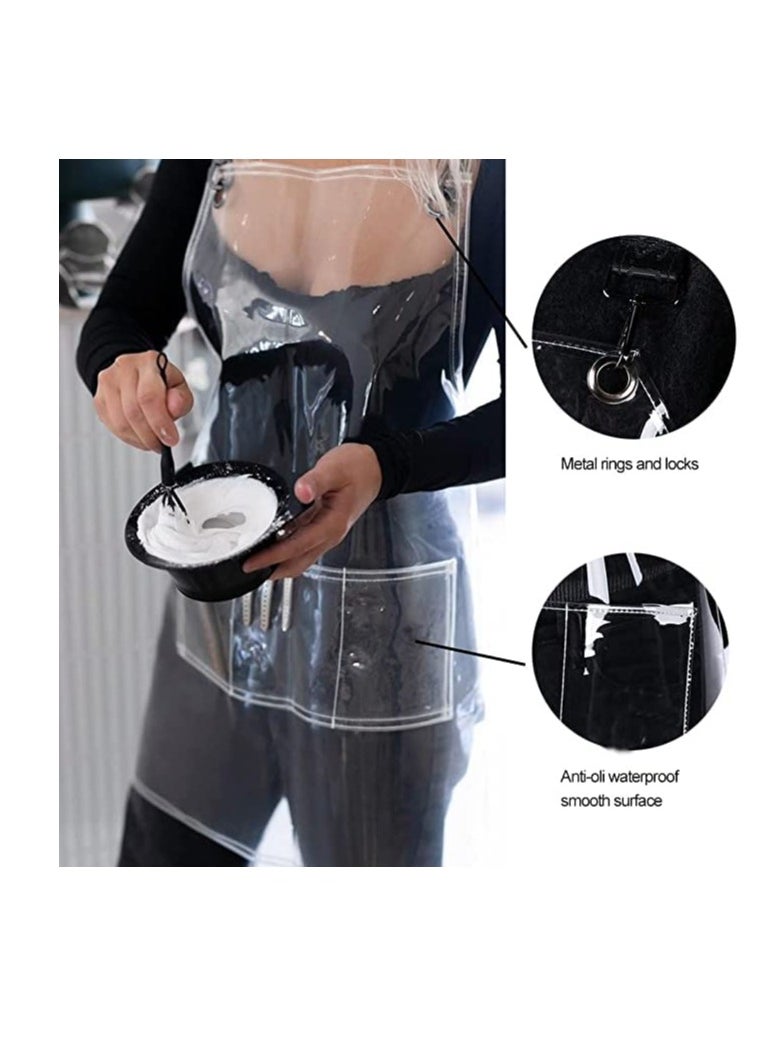Excefore - Aprons for Women with Pockets, Cross-back Adjustable Apron With 3 Pockets Hair Salon Work Apron, Hair Stylist Apron, Hair Stylist Essentials, 22.8” W 25.5” L - Image 1