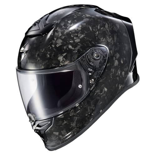 ScorpionEXO R1 Air Carbon Fiber Full Face Motorcycle Helmet with Pinlock Shield Bluetooth Ready Speaker Pockets DOT ECE Onyx Onyx Gloss Black 2XLarge - Image 3