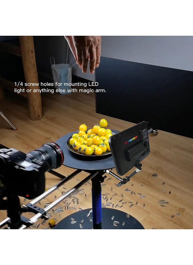 DF DIGITALFOTO - V30 360° Spinning Camera Rig Video Rotating Platform Metal Material Photography Turntable for Filmmakers & Videographers - Image 1