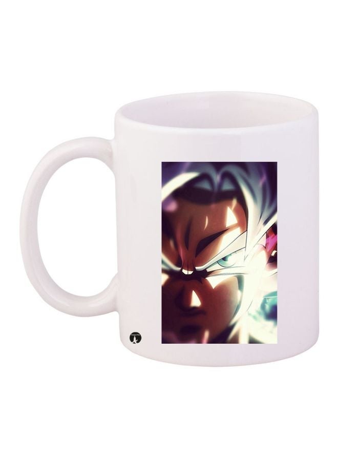 RYN Anime Printed Coffee Mug White/Beige/Purple 11ounce